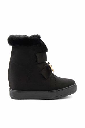 Siyah Süet  Kadın Bot & Bootie K02566415002