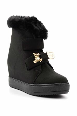 Siyah Süet  Kadın Bot & Bootie K02566415002