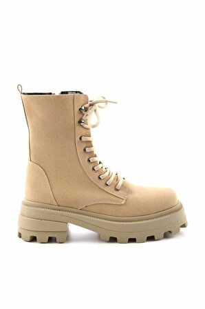 Bambi Bej Nubuk  Kadın Bot & Bootie K02566071001