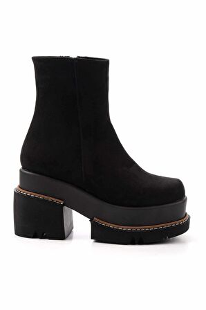Siyah Süet  Kadın Bot & Bootie K02575211902