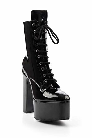 Siyah Rugan  Kadın Bot & Bootie K02575212108
