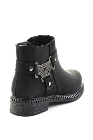 Bambi Siyah Nubuk  Kadın Bot & Bootie K02578040301