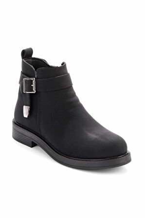 Siyah Nubuk  Kadın Bot & Bootie K02578300301