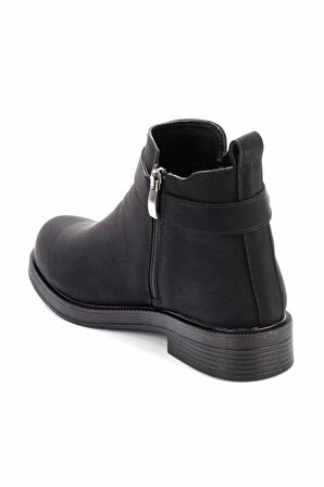 Siyah Nubuk  Kadın Bot & Bootie K02578300301