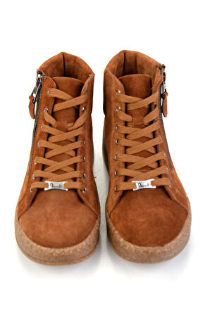 Taba Hakiki Deri Kadın Bot & Bootie K02586010302