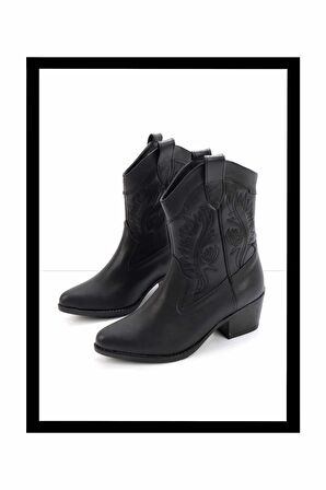Siyah  Kadın Bot & Bootie K02586888809