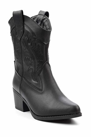 Siyah  Kadın Bot & Bootie K02586888809