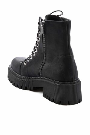 Bambi Siyah Nubuk  Kadın Bot & Bootie K02586201301