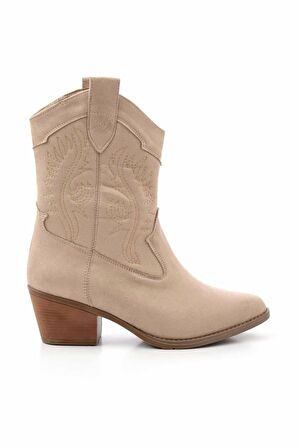 Bej Süet  Kadın Bot & Bootie K02586888802