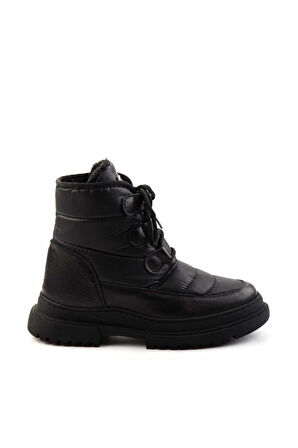 Mat Siyah Anorak  Kadın Bot & Bootie K02586231285