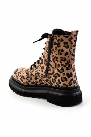 Leopar Süet  Kadın Bot & Bootie K02590030602
