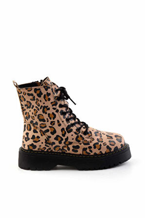 Leopar Süet  Kadın Bot & Bootie K02590031202