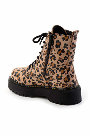 Leopar Süet  Kadın Bot & Bootie K02590031202