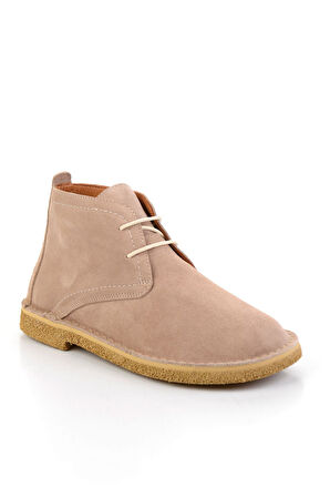 Bej Hakiki Deri Kadın Bot & Bootie K02608203302