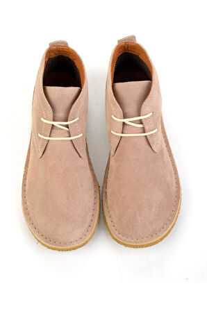 Bej Hakiki Deri Kadın Bot & Bootie K02608203302