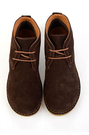 Kahve Hakiki Deri Kadın Bot & Bootie K02608203302