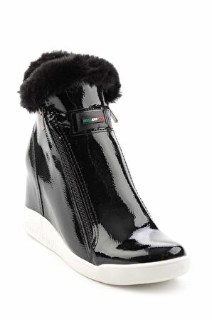 Bambi Siyah Rugan  Kadın Bot & Bootie K02628020608