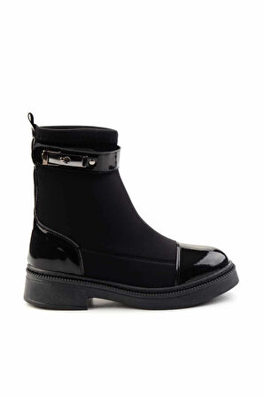 Siyah Streç  Kadın Bot & Bootie K02643085017