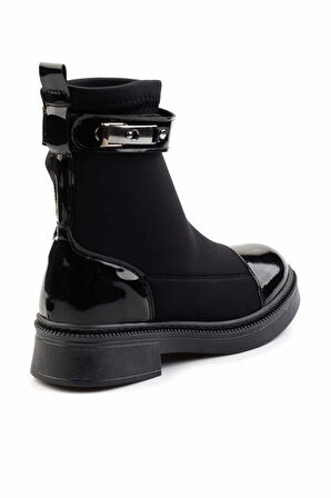 Siyah Streç  Kadın Bot & Bootie K02643085017