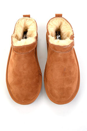 Taba Bej Hakiki Deri Kadın Bot & Bootie K02653018002