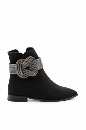 Siyah Süet   Kadın Bot & Bootie K02666301302