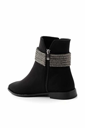Siyah Süet   Kadın Bot & Bootie K02666301302