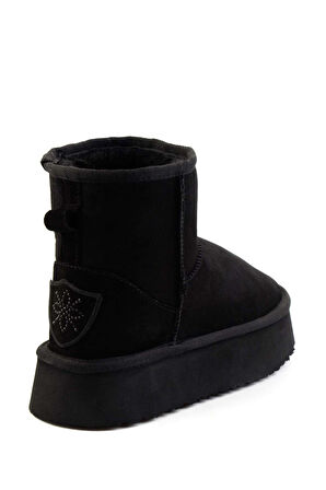 Siyah Süet  Kadın Bot & Bootie K02665703502