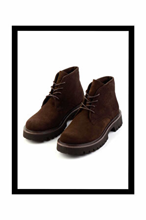 Kahve Süet Hakiki Deri Kadın Bot & Bootie K02666430002