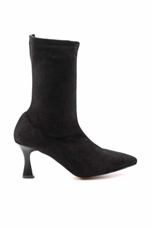 Siyah Süet  Kadın Bot & Bootie K02671902302