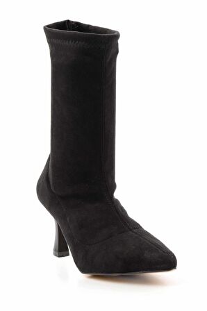 Siyah Süet  Kadın Bot & Bootie K02671902302