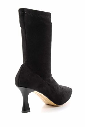 Siyah Süet  Kadın Bot & Bootie K02671902302