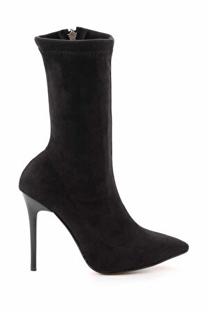 Siyah Süet  Kadın Bot & Bootie K02671902402