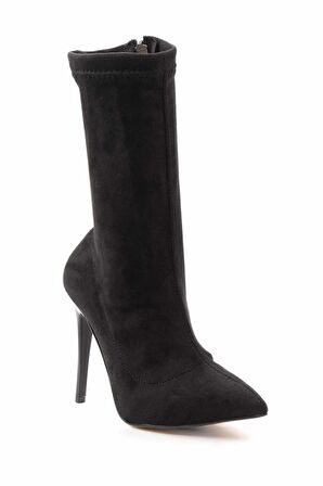 Siyah Süet  Kadın Bot & Bootie K02671902402