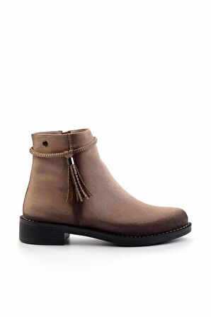 Bej Nubuk  Kadın Bot & Bootie K02671903301