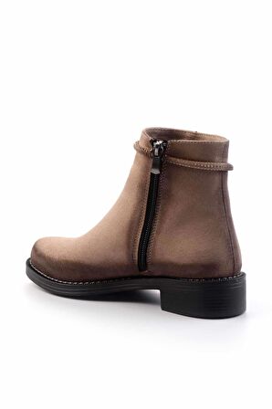 Bej Nubuk  Kadın Bot & Bootie K02671903301