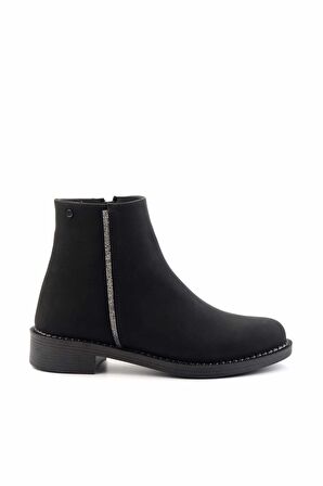 Siyah Nubuk  Kadın Bot & Bootie K02671903001