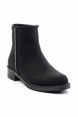 Siyah Nubuk  Kadın Bot & Bootie K02671903001