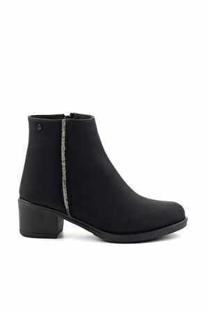 Siyah Nubuk  Kadın Bot & Bootie K02671903901