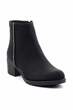 Siyah Nubuk  Kadın Bot & Bootie K02671903901
