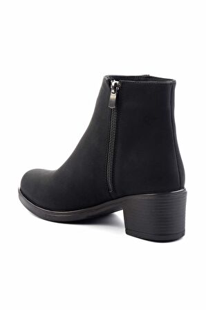 Siyah Nubuk  Kadın Bot & Bootie K02671903901