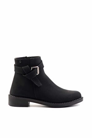 Siyah Nubuk  Kadın Bot & Bootie K02671904001