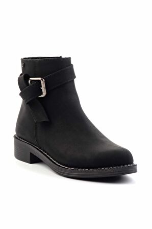 Siyah Nubuk  Kadın Bot & Bootie K02671904001