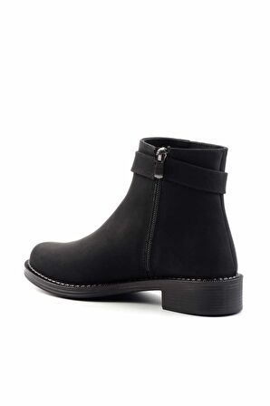 Siyah Nubuk  Kadın Bot & Bootie K02671904001