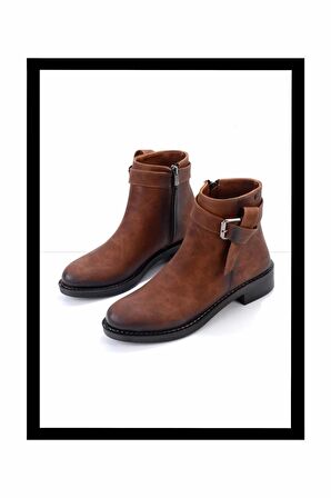 Kahve Nubuk  Kadın Bot & Bootie K02671904001