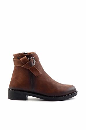Kahve Nubuk  Kadın Bot & Bootie K02671904001