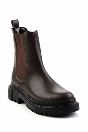 Siyah Kahve  Kadın Bot & Bootie K02671407009