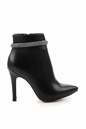 Siyah Platin  Kadın Bot & Bootie K02674030409