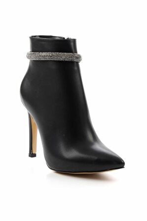 Siyah Platin  Kadın Bot & Bootie K02674030409