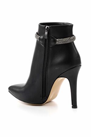 Siyah Platin  Kadın Bot & Bootie K02674030409
