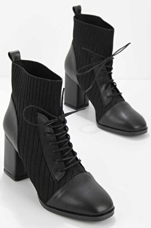 Bambi Siyah  Kadın Bot & Bootie K02687022109